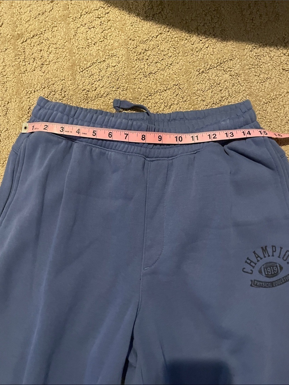 Champion Blue Elastic-Cuff Track Joggers - Picture 9 of 9